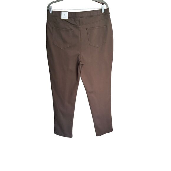 Chico's Ponte Faux Pocket Pant size 2 Short, Large Career Stretch New - Picture 4 of 8